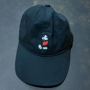 Disney Mickey Mouse Embroidered Character Black Dad Cap Hat Unisex One Size